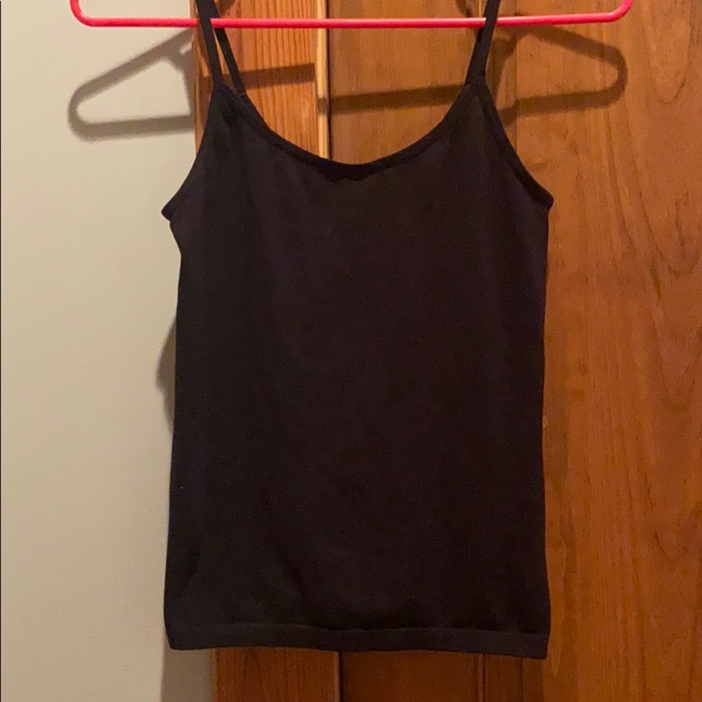 black spaghetti strap tank top